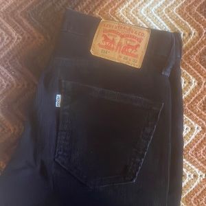 Levi Strauss 415 Black Corduroy W28 L32